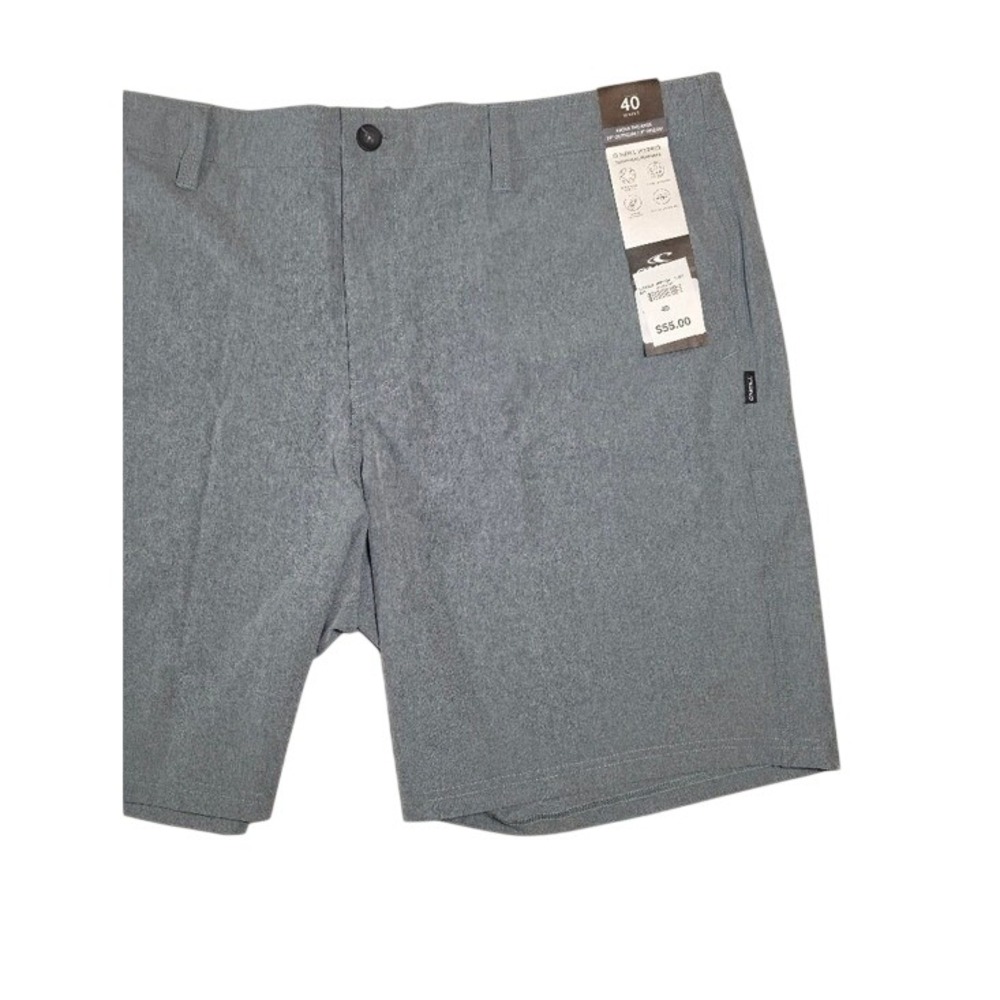 ONeill Hybrid Shorts Mens 40 Grey Hyperfreak Stretch Hyperdry 9" Inseam New
